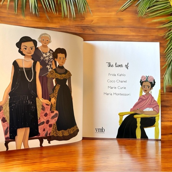 WONDER WOMEN Illustrated Hardcover Book | Frida Kahlo, Coco Chanel, Marie Curie - Picture 4 of 11